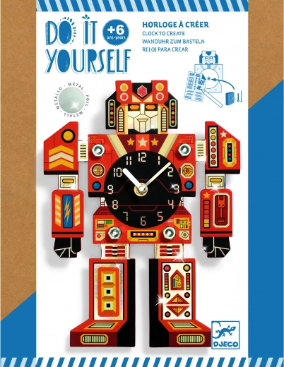 DIY pulkstenis Robots DJECO