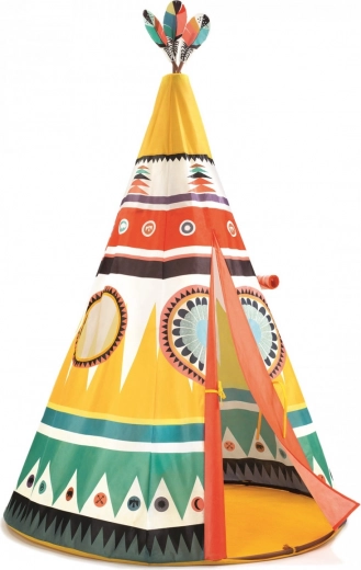 Bērnu telts Djeco Teepee indiāņu vigvama stilā