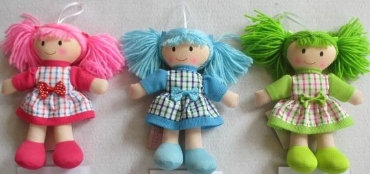 Auduma lelle 20 cm (3 veidi)
