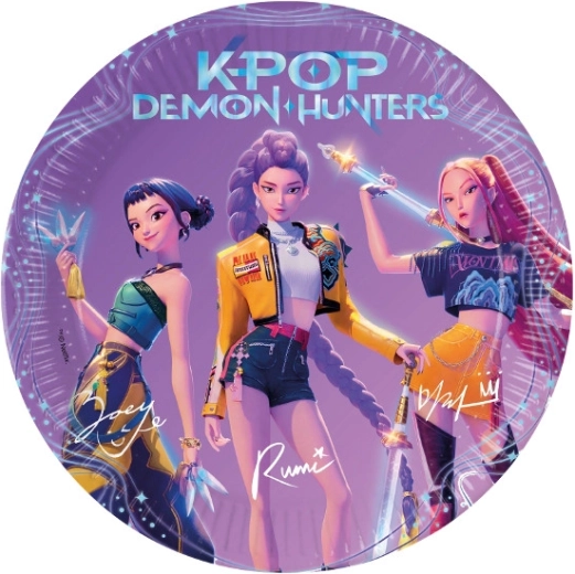 Paper plates Demon hunters K-POP 23 cm (8 pcs)