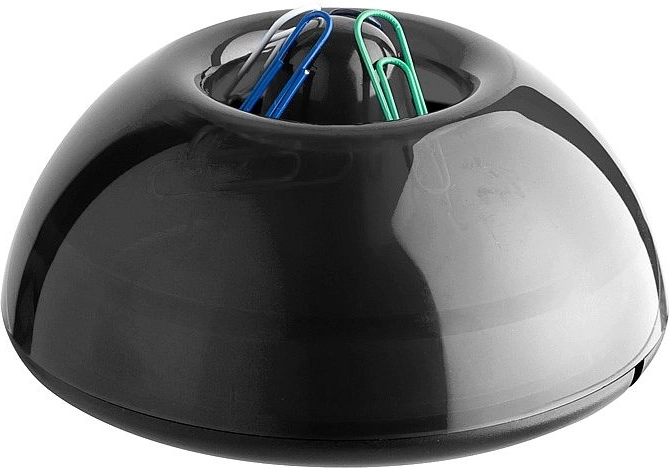 ICO Lux Magnetic Paper Clip Holder, Transparent Black
