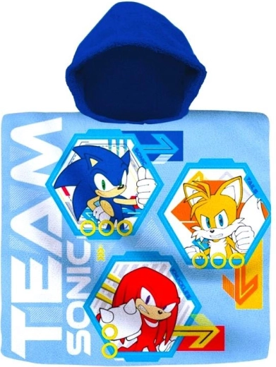 Sonic bērnu pončo - 1 gab.