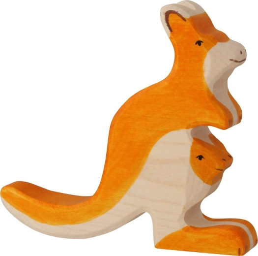 Holztiger ķengurs ar mazuli - 1 gabals