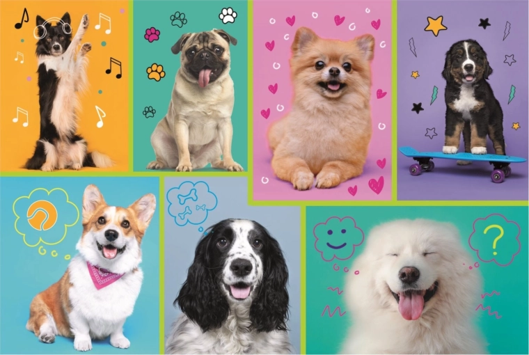 Puzzle - In the World of Dogs - Trefl