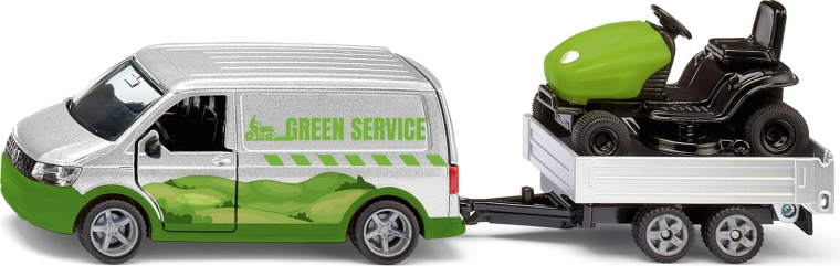 Siku Super VW T6 with trailer and garden tractor