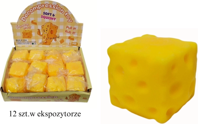 Anti-stress Squeeze Cheese (Square)