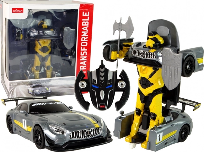 RC auto RASTAR Mercedes-AMG GT3 transformējošs robots 1:14