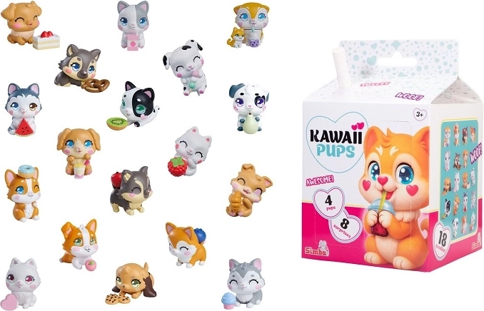 SMBA kawaii sunīši komplekts 4 gab.
