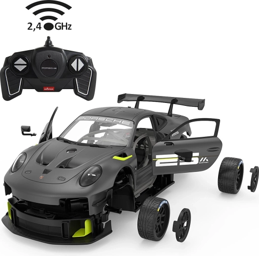 RC automašīnas Porsche 911 GT2 RS Clubsport 25 konstruktors, 1:18, pelēks
