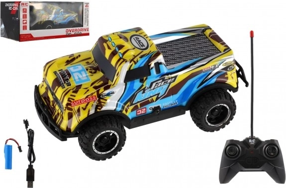 RC apvidus pikaps 27 MHz 17 cm ar uzlādējamu akumulatoru