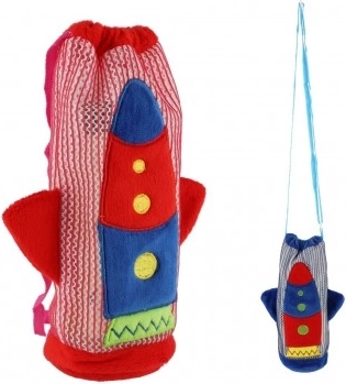 Plush Cover for Children's Bottle ROCKET, 12 × 22 cm