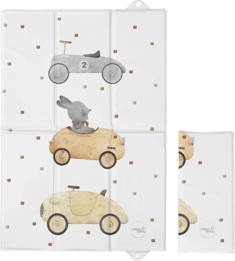 Ceba Baby ceļojumu pārtinamais paliktnis Basic Bunny Driver 60 × 40 cm