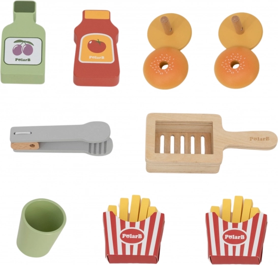 Rich set of serving accessories
