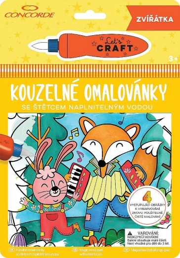 Burvīgās krāsojamās lapas CONCORDE – dzīvnieciņi