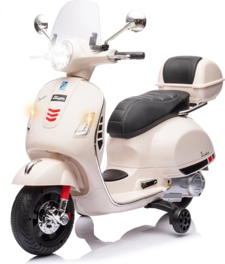 Elektriskais bērnu skūteris Milly Mally Vespa GTS Super balts