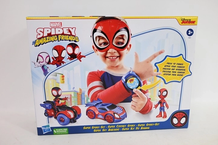 Spidey un viņa apbrīnojamie draugi – komplekts ar 2 transportlīdzekļiem un 2 figūriņām, masku un rokas aproci