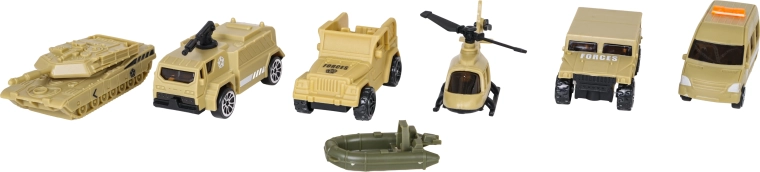 Rich accessories: aircraft, vehicles and figures