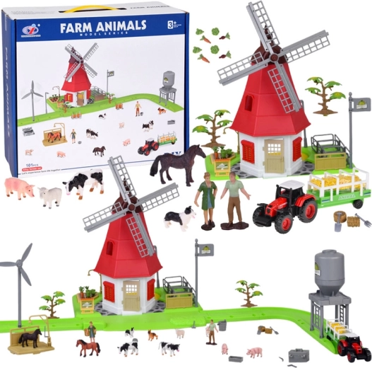 Farm Set with Windmill and Figures