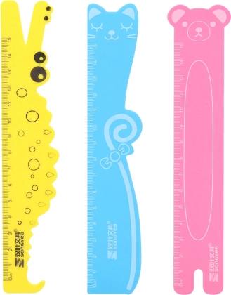 Animal-shaped ruler 15 cm
