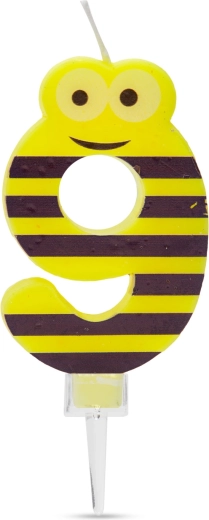 Tortes svece ar ciparu 9