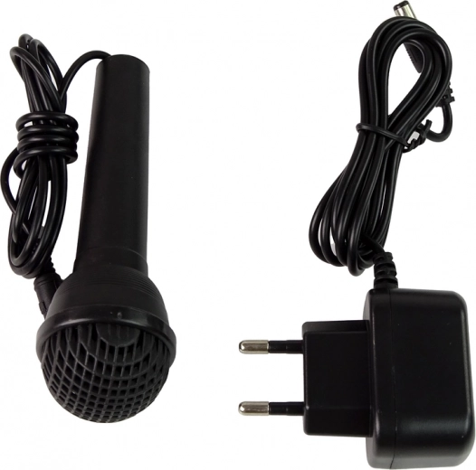 Mikrofons un LED gaismas lielākai jautrībai