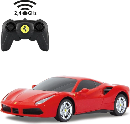Jamara Ferrari 488 GTB RC automašīna 1:24, sarkana, 2,4 GHz - 1 gab.