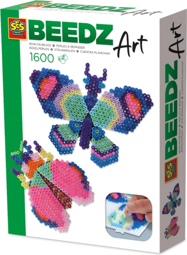 Gludināmās krellītes BEEDZ Art – taurenis un vabole, 3D efekts