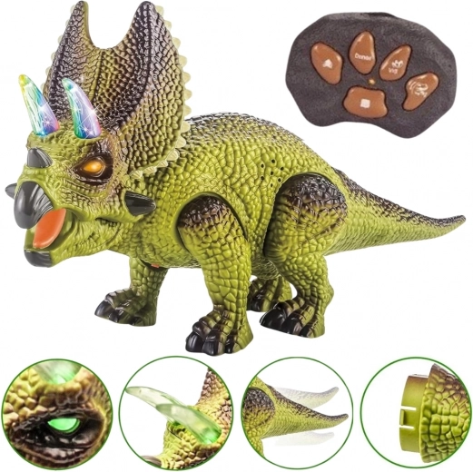 Woopie tālvadības RC robots triceratops