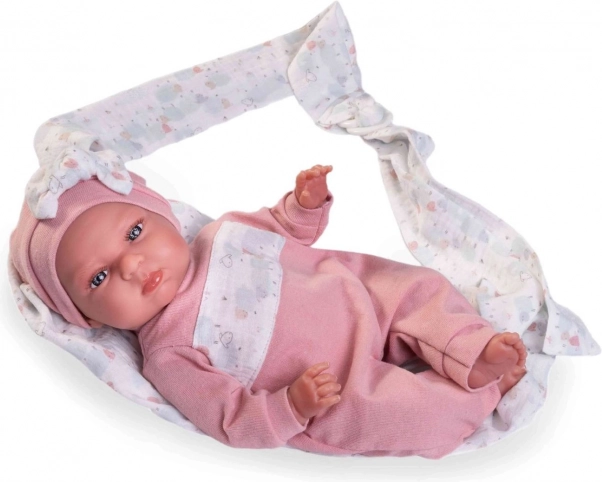 Reālistiska lelle Mans mazais Reborn Tufi ar mīkstu ķermeni 33 cm