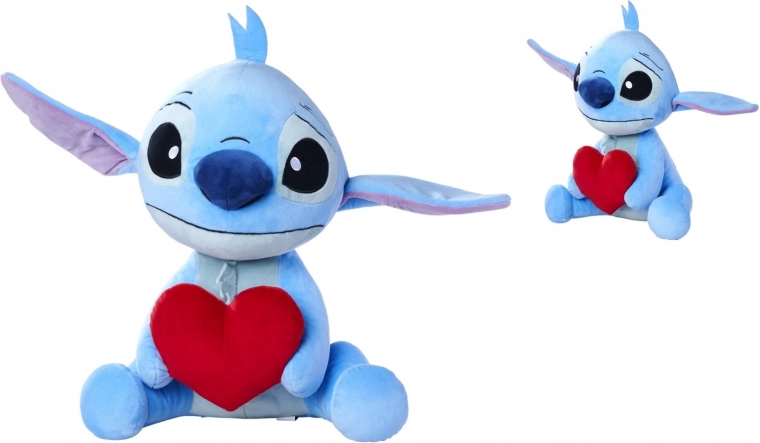 Plush Stitch with heart 50 cm