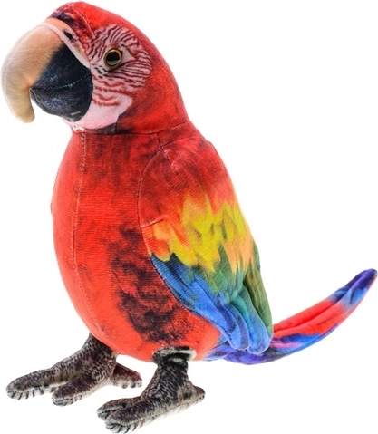 Plīša papagailis ara 20 cm