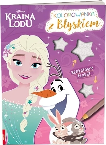Disney Frozen – coloring book with glitter poster