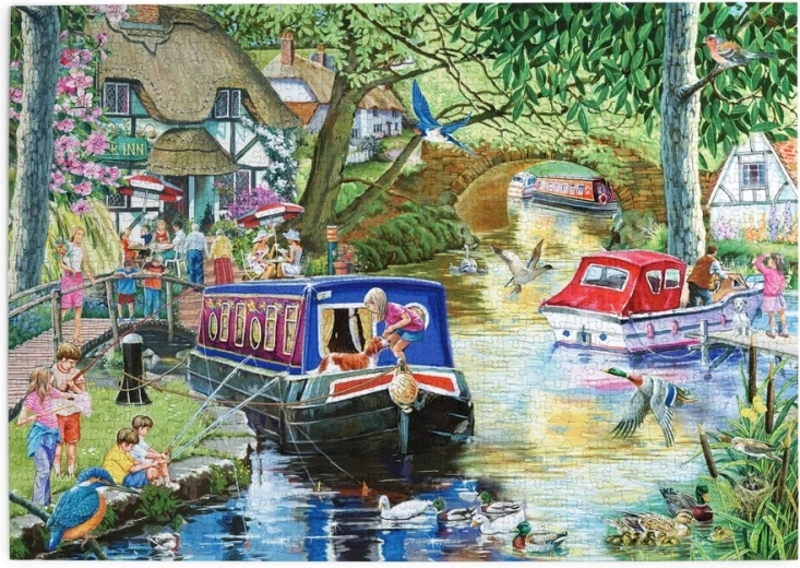 House of Puzzles Summer by the River Puzzle, 1000 Pieces