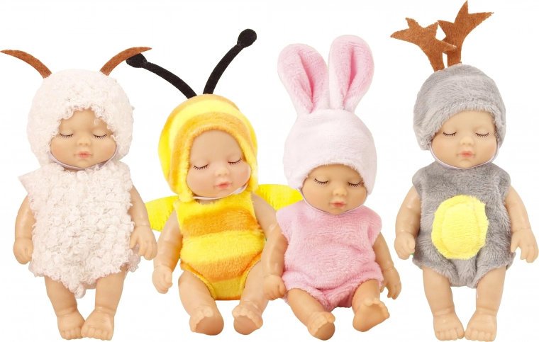 Baby in animal-themed outfit