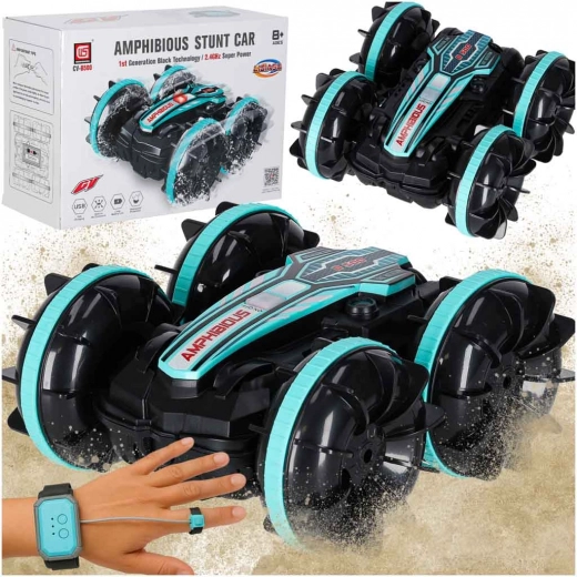 Amfībija RC auto ar žestu sensoru 4x4, 2,4 GHz