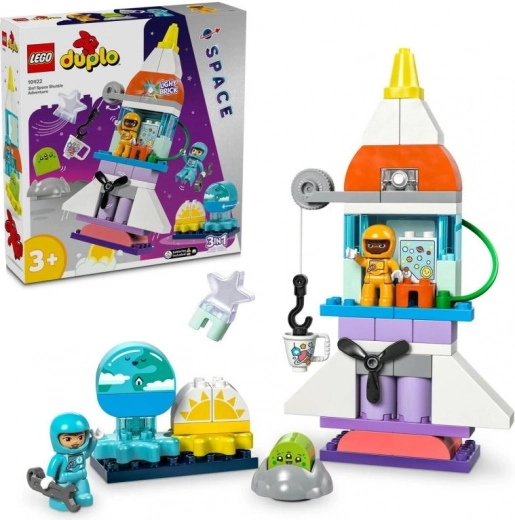 LEGO® DUPLO® 10422 Kosmosa piedzīvojums ar kosmoplānu 3 vienā