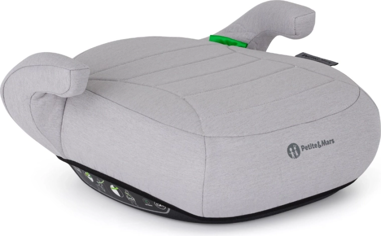 Automašīnas sēdekļa paaugstinājums PETITE&MARS zuno gentle grey bērniem 125–150 cm