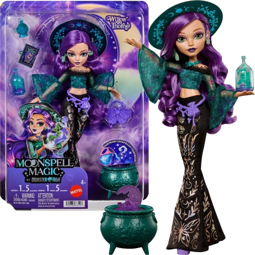 Monster High Moonspell High Willow Thorne lelle 26 cm ar piederumiem