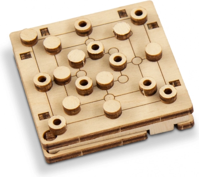 Koka 3D konstruktors – kabatas galda spēle no WOODEN CITY