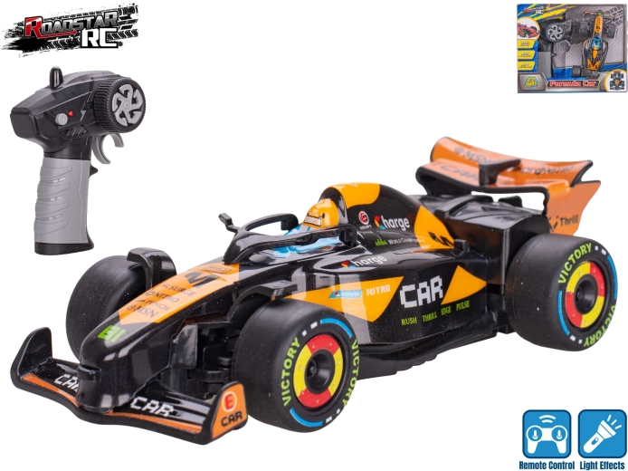Roadstar RC formula ar gaismām 13,5 cm 2,4 GHz melna