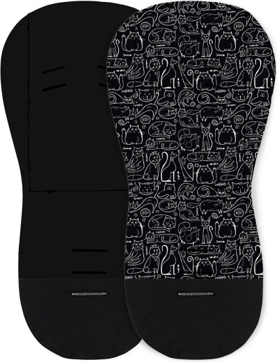 Petite&Mars ratiņu ieliktnis Foamy black cats
