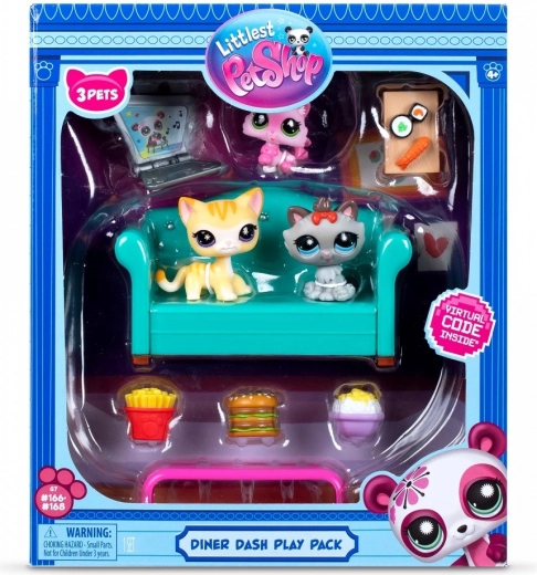 Littlest Pet Shop komplekts uzkodu laiks ar kaķīšiem – spēļu komplekts