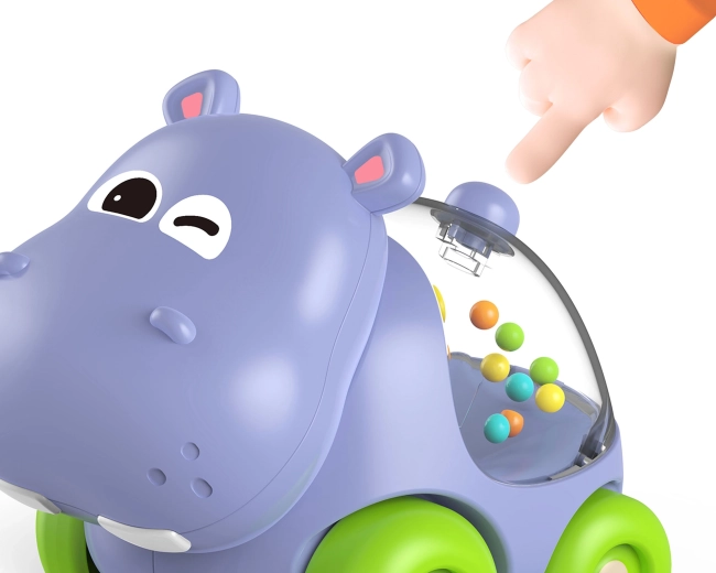 Colorful balls and rattling sounds