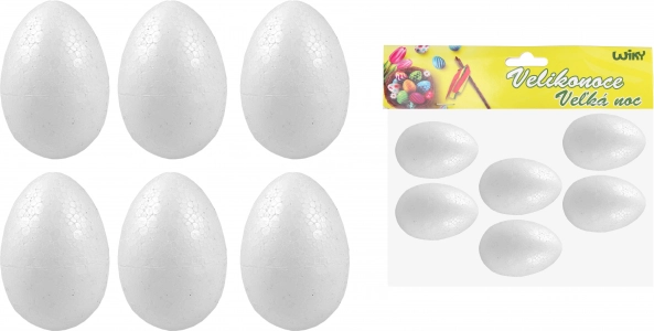 Dekoratīvas polistirola oliņas 6 cm, 6 gab.