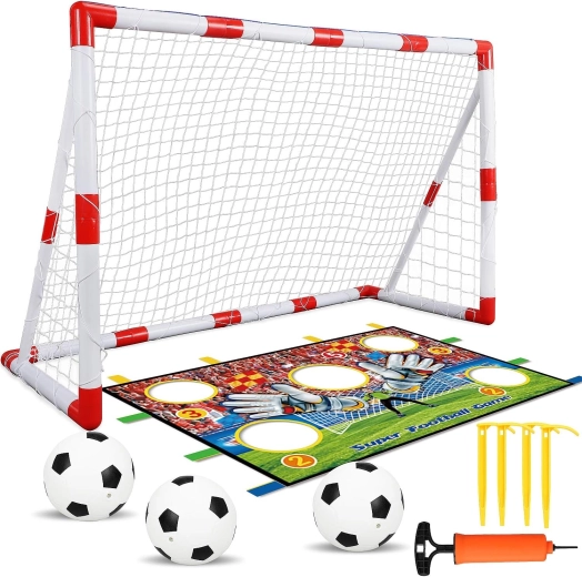 Futbola komplekts ar treniņu paklājiņu