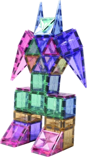 Cleverclixx magnētiskais konstruktors Creative Pack Pastel (125 gab.)