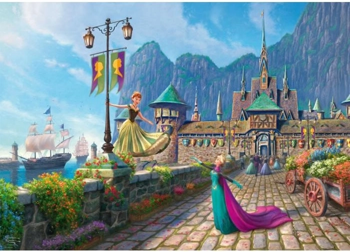 Puzle Disney Frozen: svinības Ārendelē 1000 gabaliņi