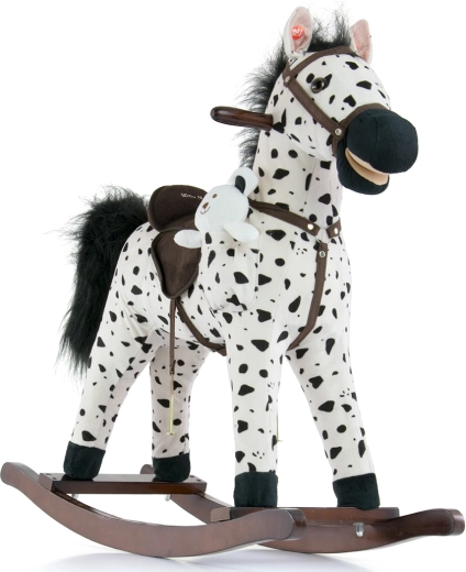 Milly Mally šūpojamais zirdziņš Mustang black dot