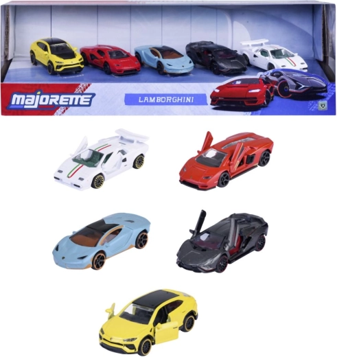 Lamborghini Majorette Sports Car Gift Set - 5 Pieces