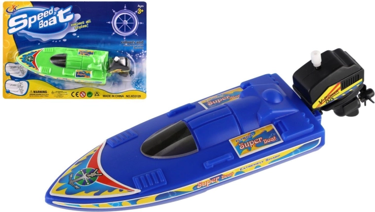 Wiky wind-up motor boat for water 20 cm - 1 piece